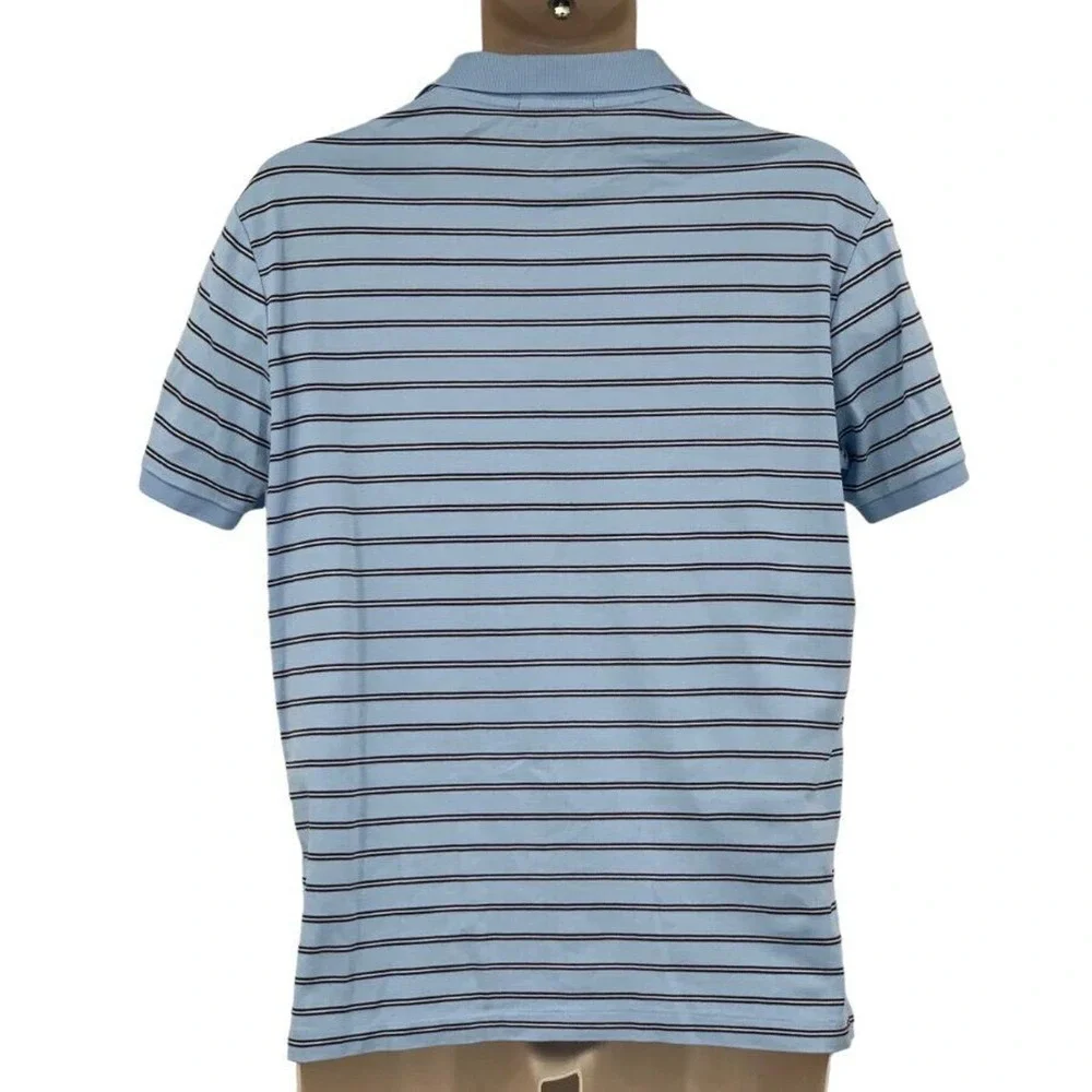 Polo Ralph Lauren Men's SS Pullover‎ Golf Polo Shirt Blue/Black Stripe S